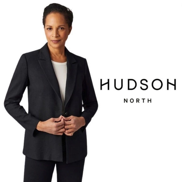 Hudson North Black Relaxed Blazer - Size 4 - Picture 1 of 12
